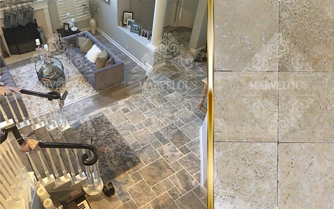 buy silver travertine