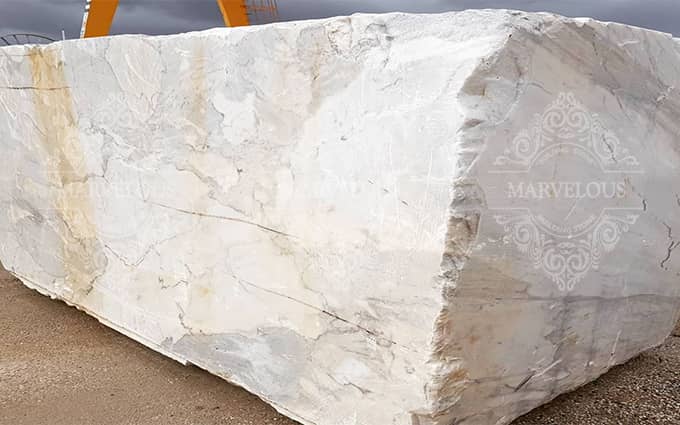 import of marble and travertine blocks