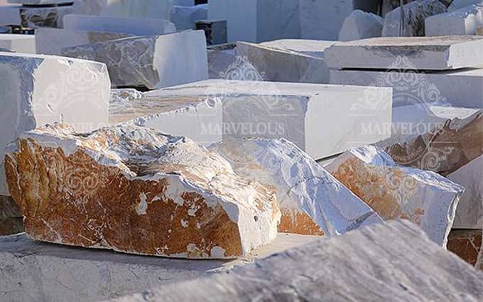 Import Of Marble And Travertine Blocks