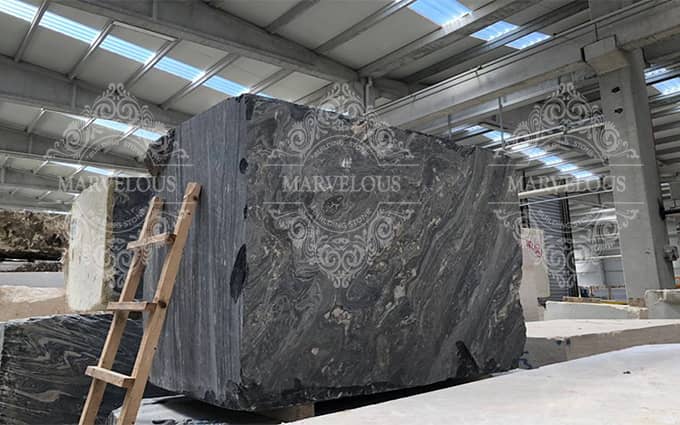 import of rough marble blocks