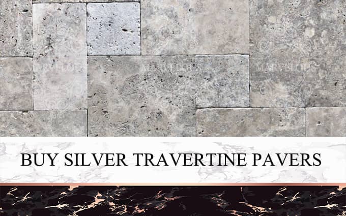 Buy Silver Travertine Pavers