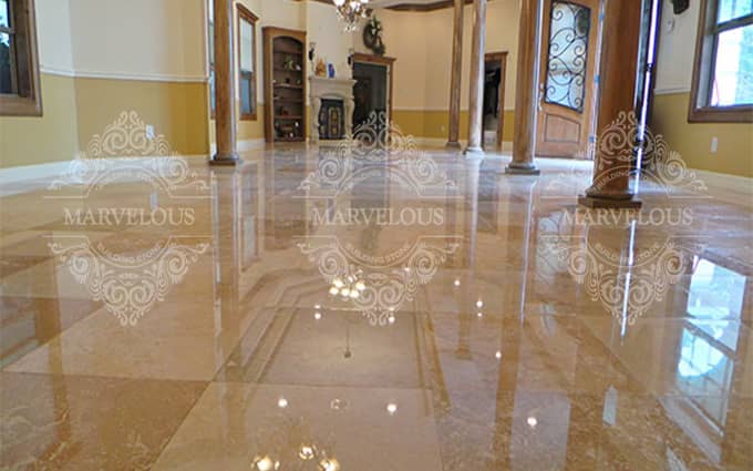 travertine stone floor
