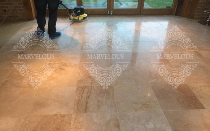 travertine stone floor