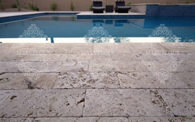 travertine pavers