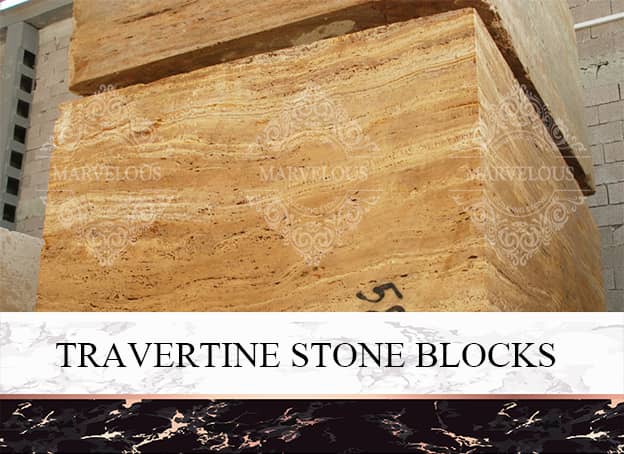 Travertine Stone Block