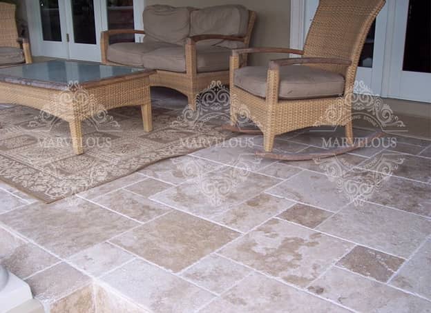 price of travertine tile