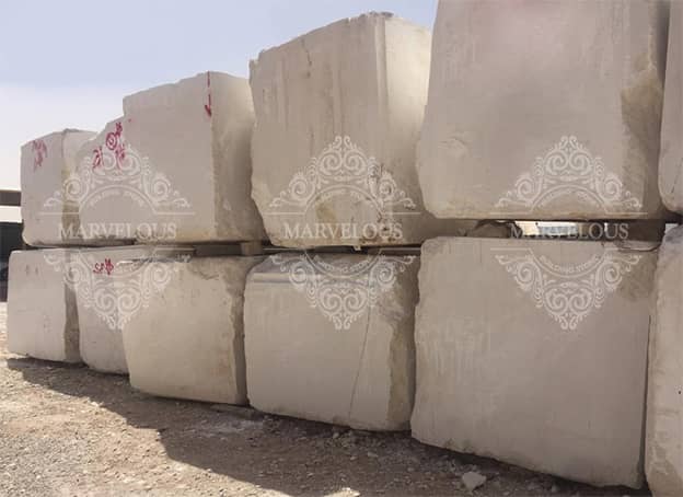 Production of Dehbid cream marble