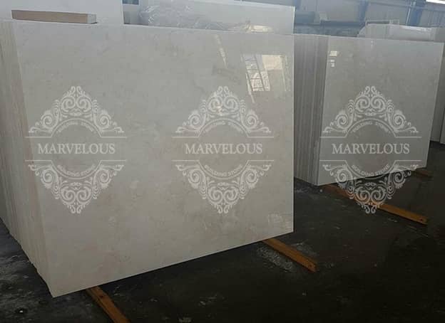 Production of Dehbid cream marble