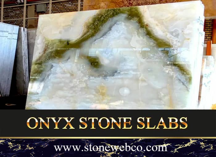 Onyx stone slab trade
