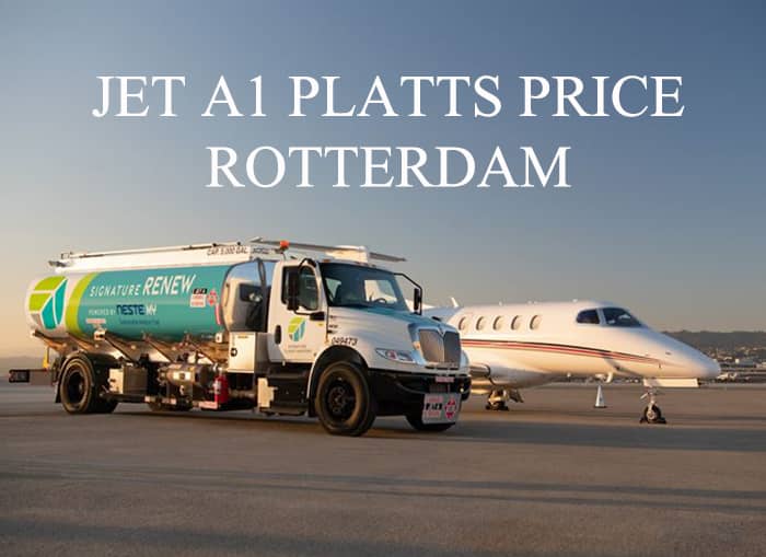 Jet A1 plats price Rotterdam today